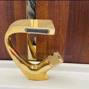 Gold Fancy Waterfall Basin Mixer Tap