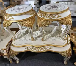 Turkish Royal Center Table With Two Side Stools.