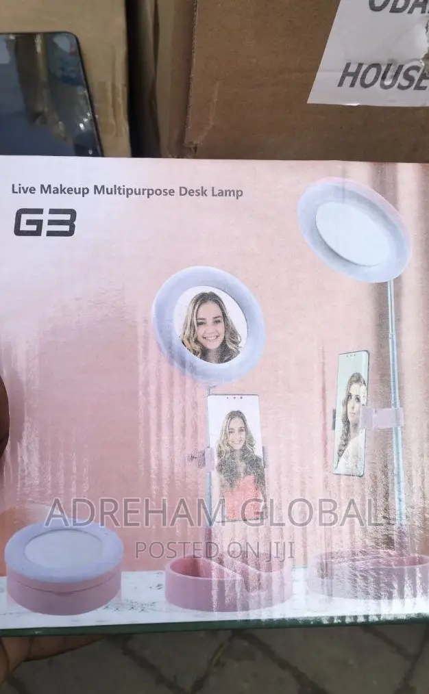 Multipurpose 2 in 1 Make Up Ring Light With Desk Lamp 