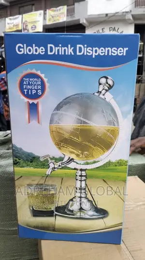 Globe Drink Dispenser With Stainless Steel Stand
