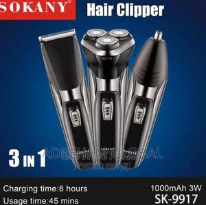 Sokany 3 in 1 Hair Clipper, 1000mah Battery 3w.