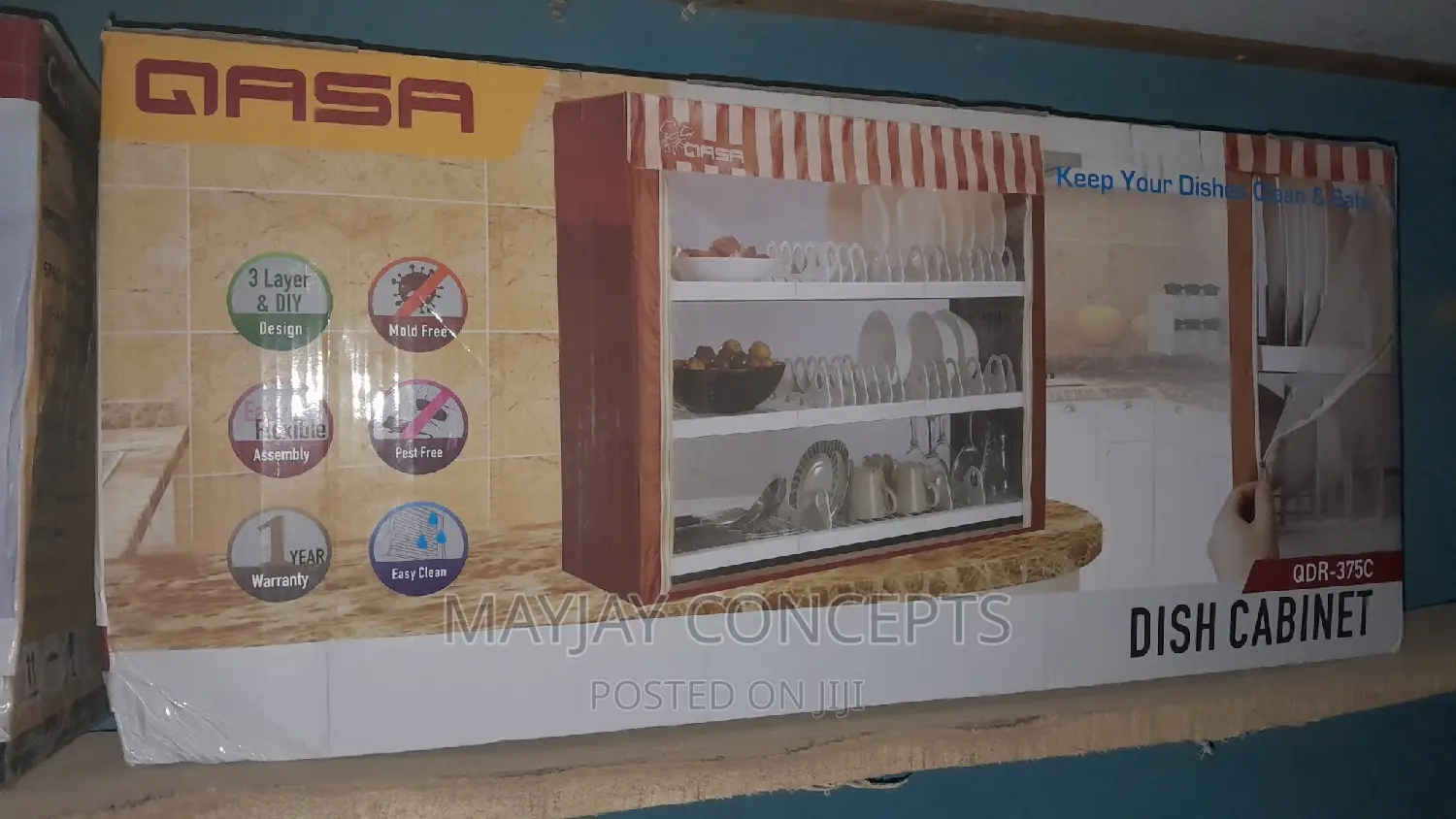 QASA Dish Drainer Food Cabinet QDR-375C