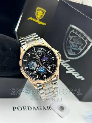 Chronograph Poedagar Quartz Movement Wristwatch.