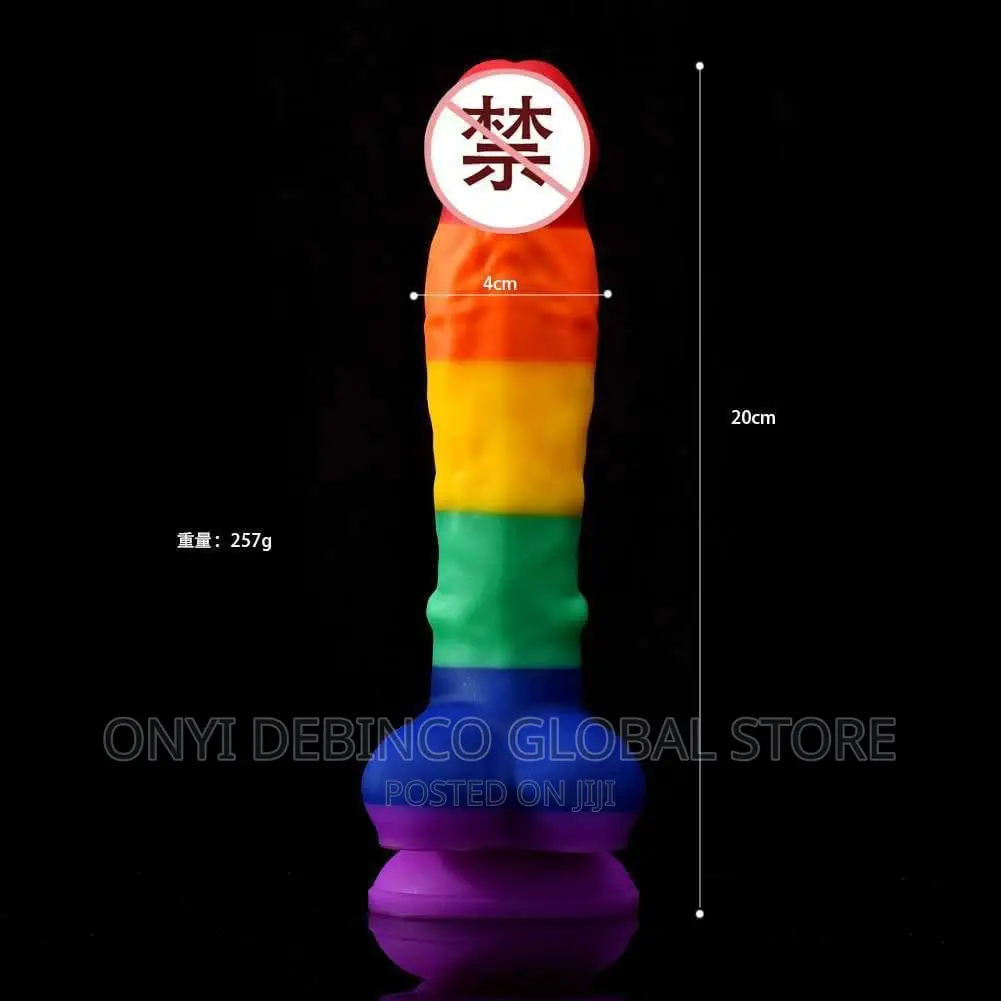Rainbow Jelly Dildo 6 Inches