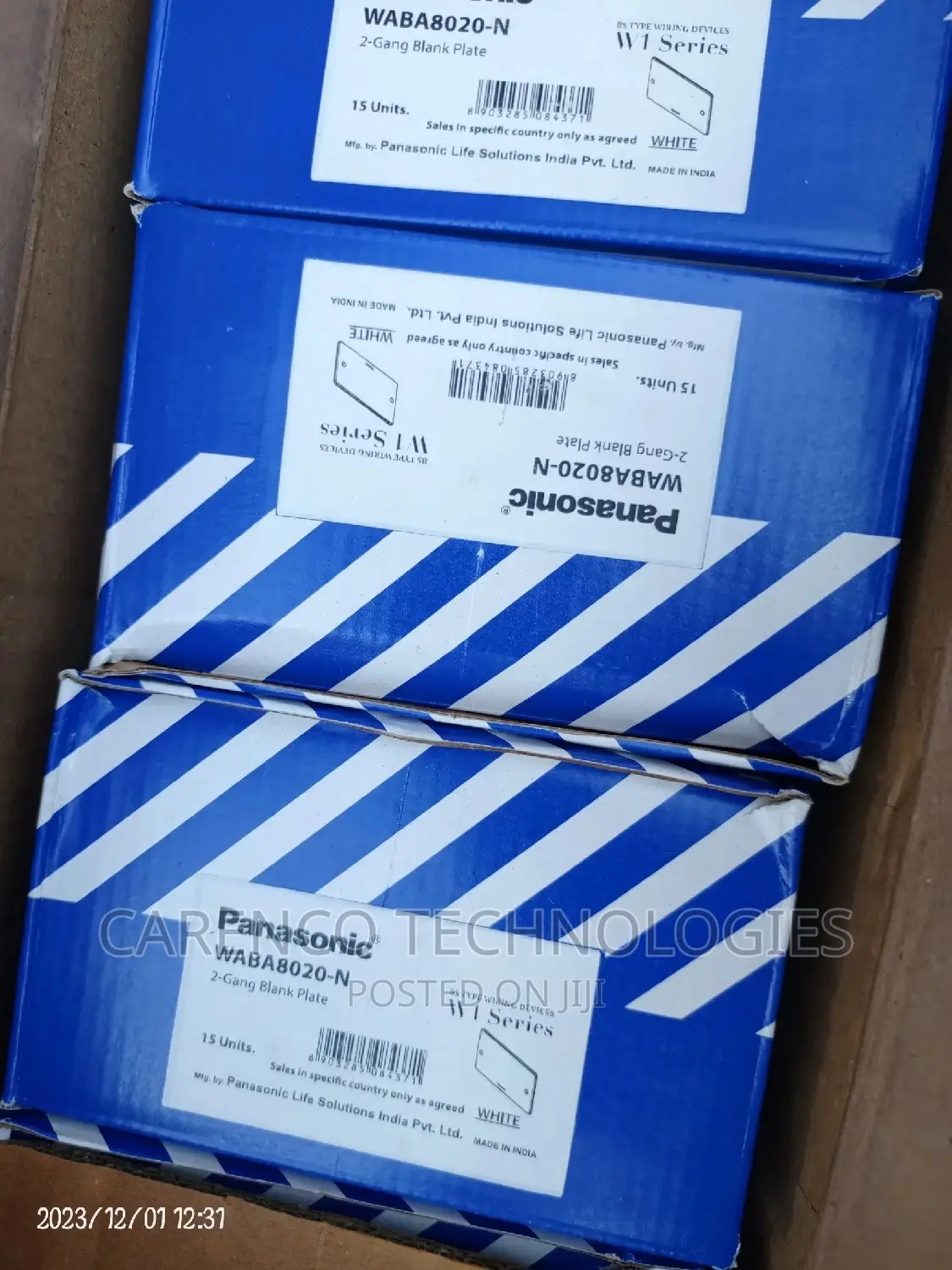 Original Panasonic 3x3 Blank Socket