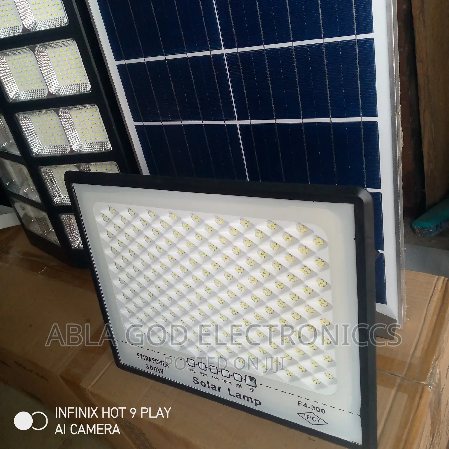 Extra Power 300watt Flood Light With Panel.