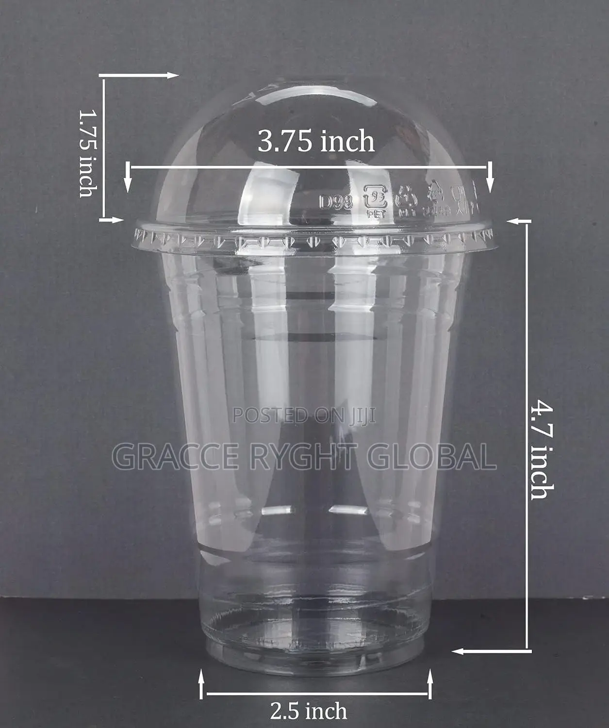 500 Clear Plastic Parfait Cups With Lids