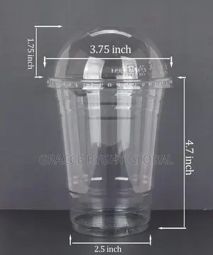 500 Clear Plastic Parfait Cups With Lids