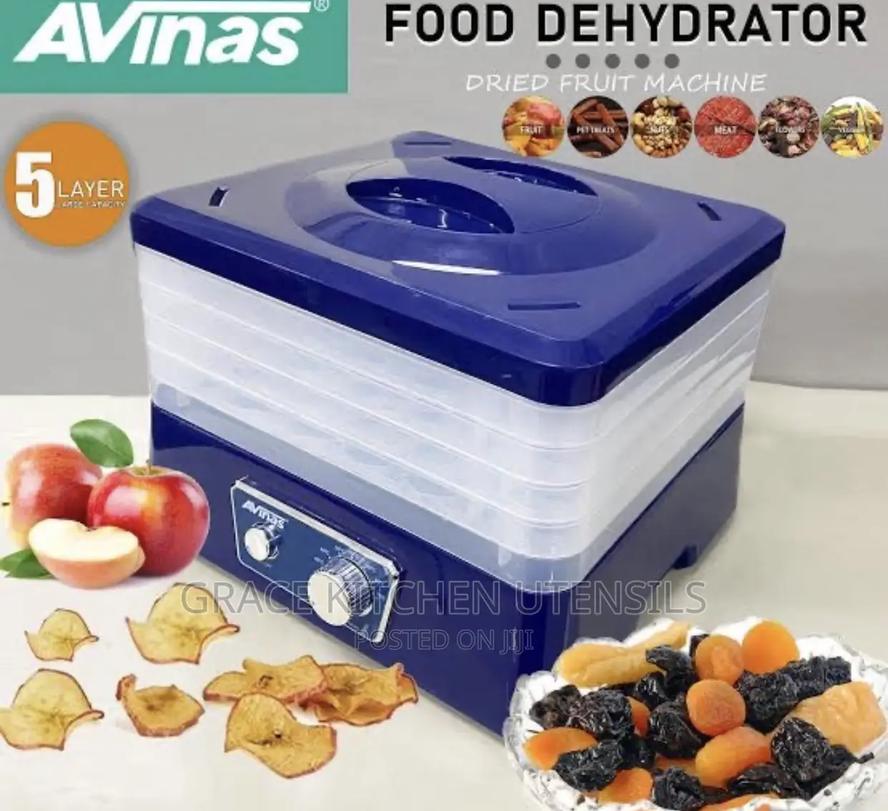 Avinas Food Dehydrator - Fruit Dryer - 5
