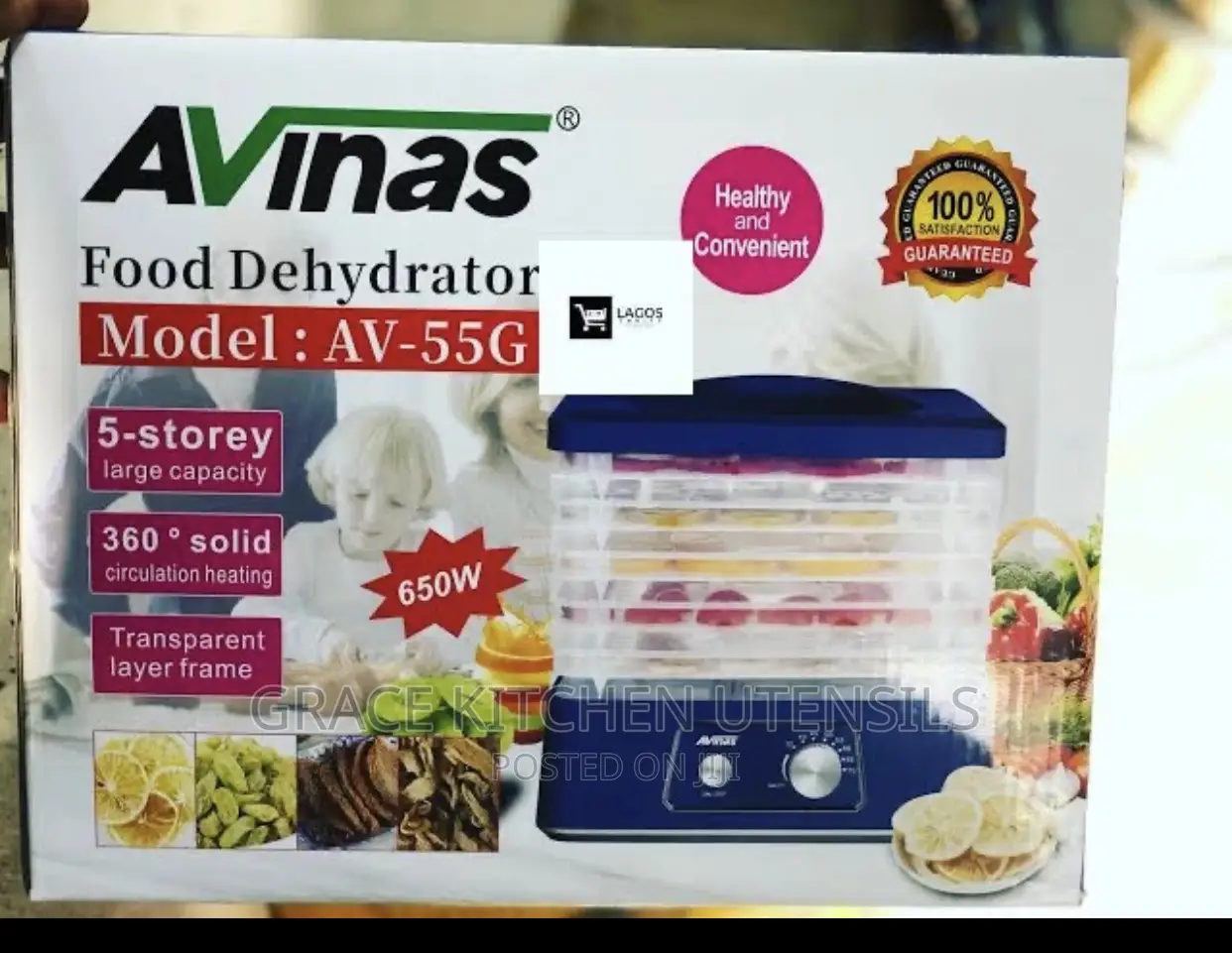 Avinas Food Dehydrator - Fruit Dryer - 5