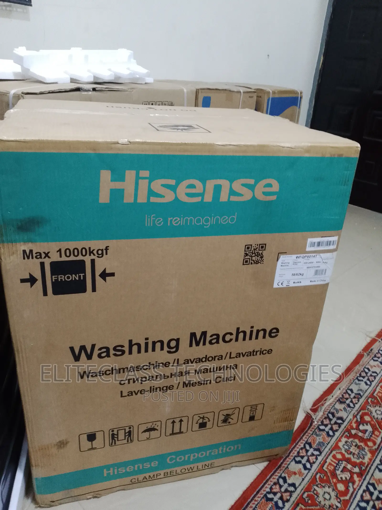 Hisense Spacious Drum 8KG Front Load Washing Machine
