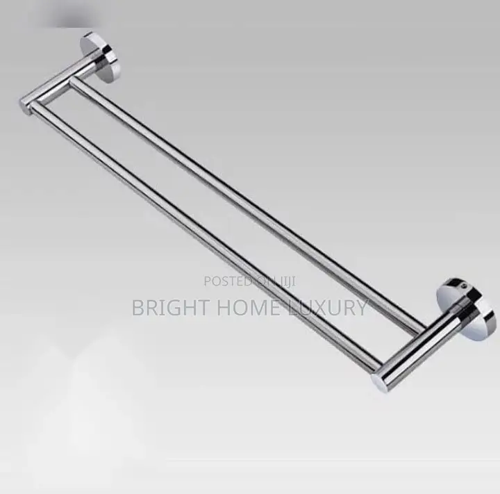 Wall Mounted Stainless Steel Double Towel Rail