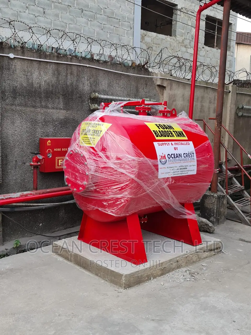 Foam Bladder Tank Installation
