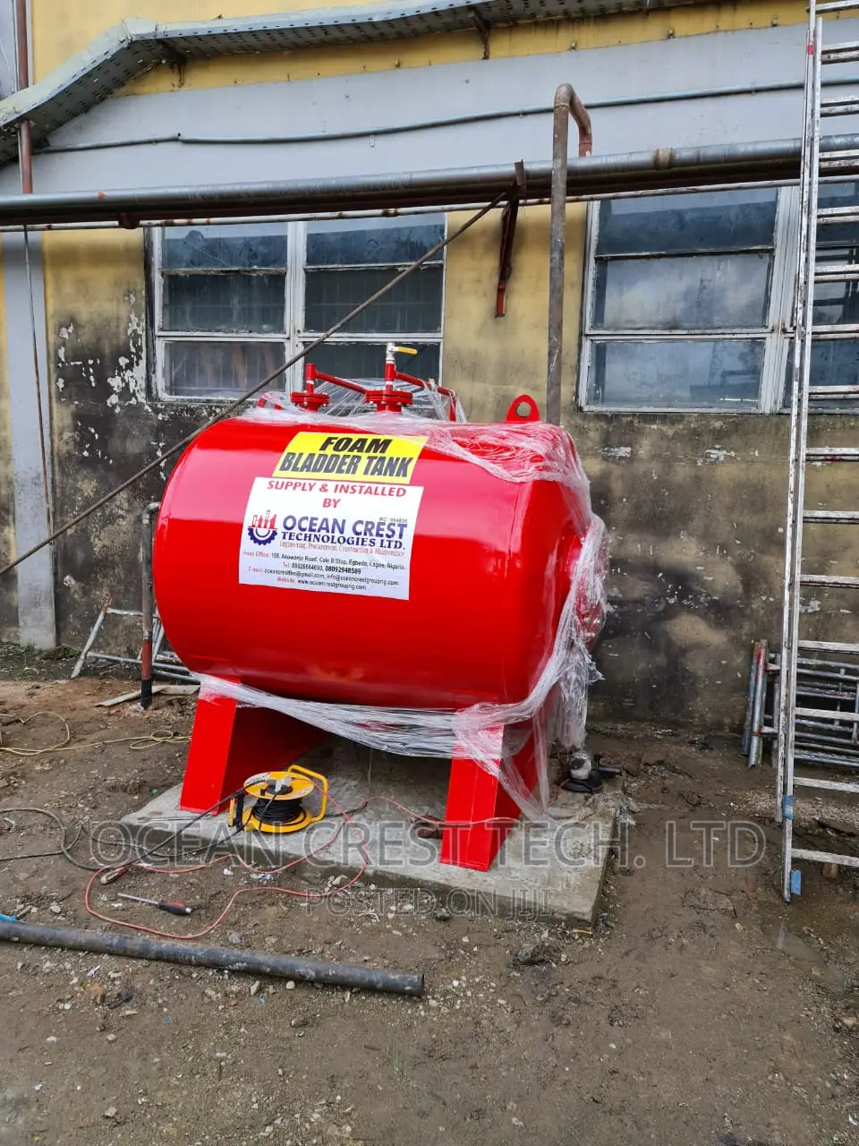 Foam Bladder Tank Installation