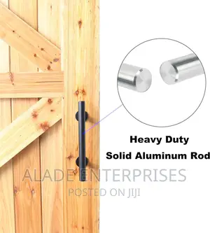 Heavy Duty Pull and Flush Wood Handle Set