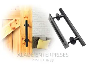Heavy Duty Pull and Flush Wood Handle Set