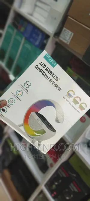 Bt2301 LED Wireless Charging Speaker With Multiple Colours