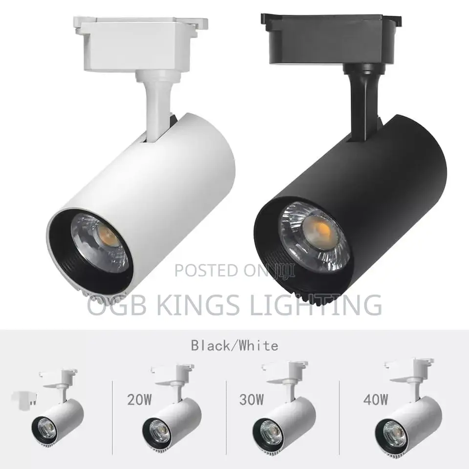 20w Black Led Track Light 3in1 Adjustable Light