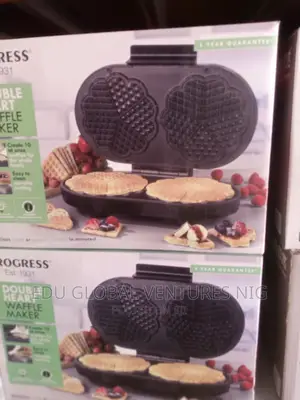 Progress Double Heart Waffle Maker.