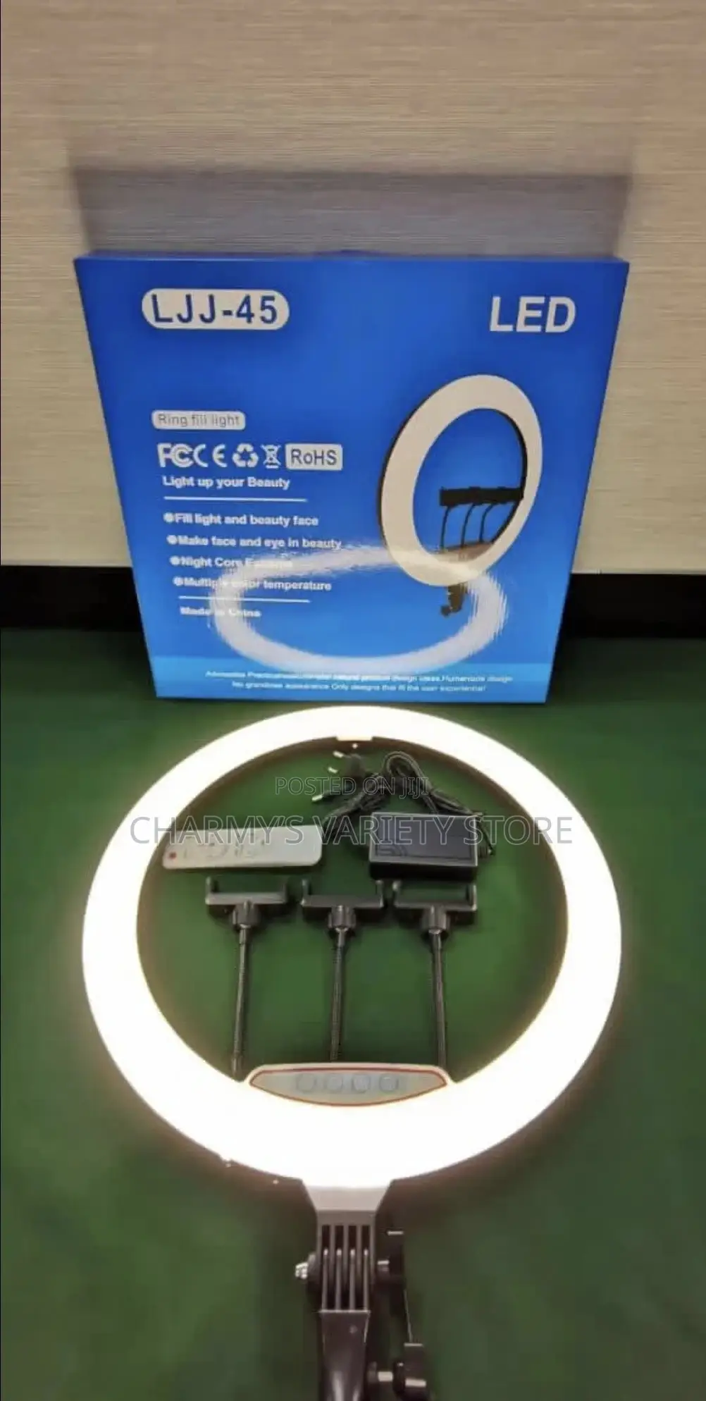 RBG 18 Inches Ring Light With Tripod Stand
