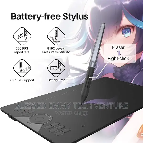 Graphics Drawing Tablet, HUION HS610 10x6 Inch Digital Grap