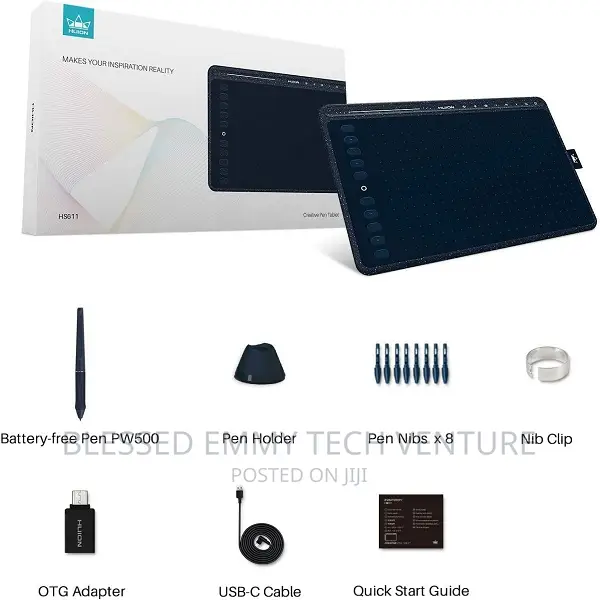 HUION HS611 Graphics Drawing Tablet Android Supported Pen Ta