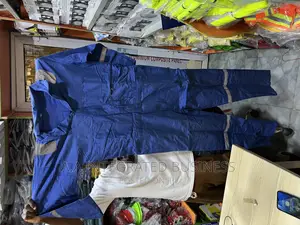 Coverall With Reflective Blue