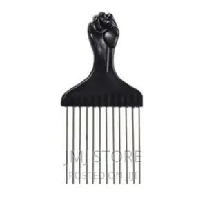Professional Afro Hair Comb - Black