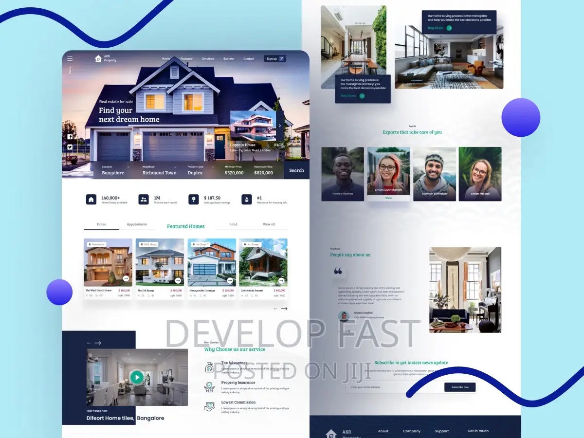 Professional Real Estate Website Design