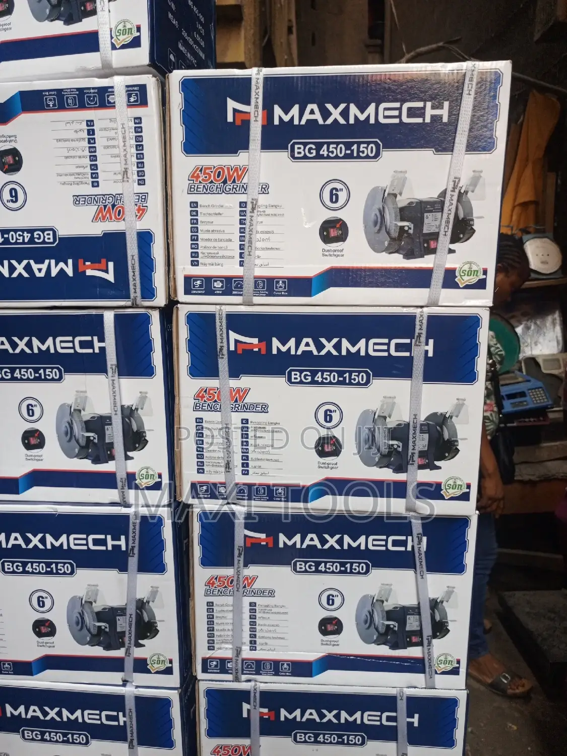 Maxmech Bench Grinder Heavy Duty