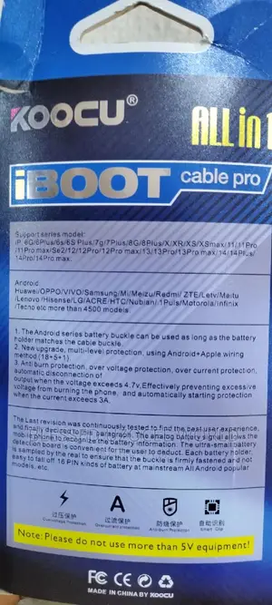 Koocu K-115 All in One iPhone Android Power Iboot Pro Cable