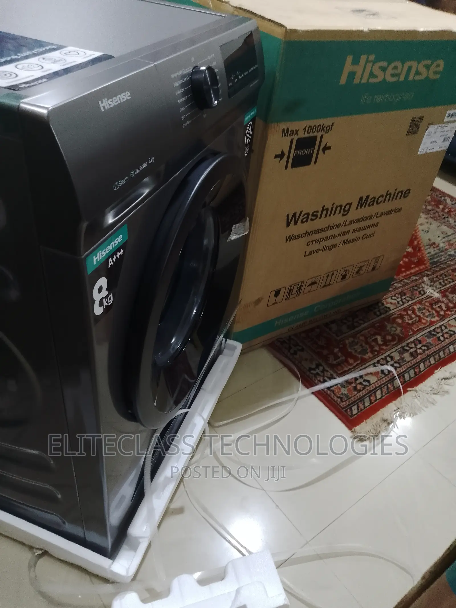 Hisense WFQP8014T (Spacious Drum) Front Load Washing Machine