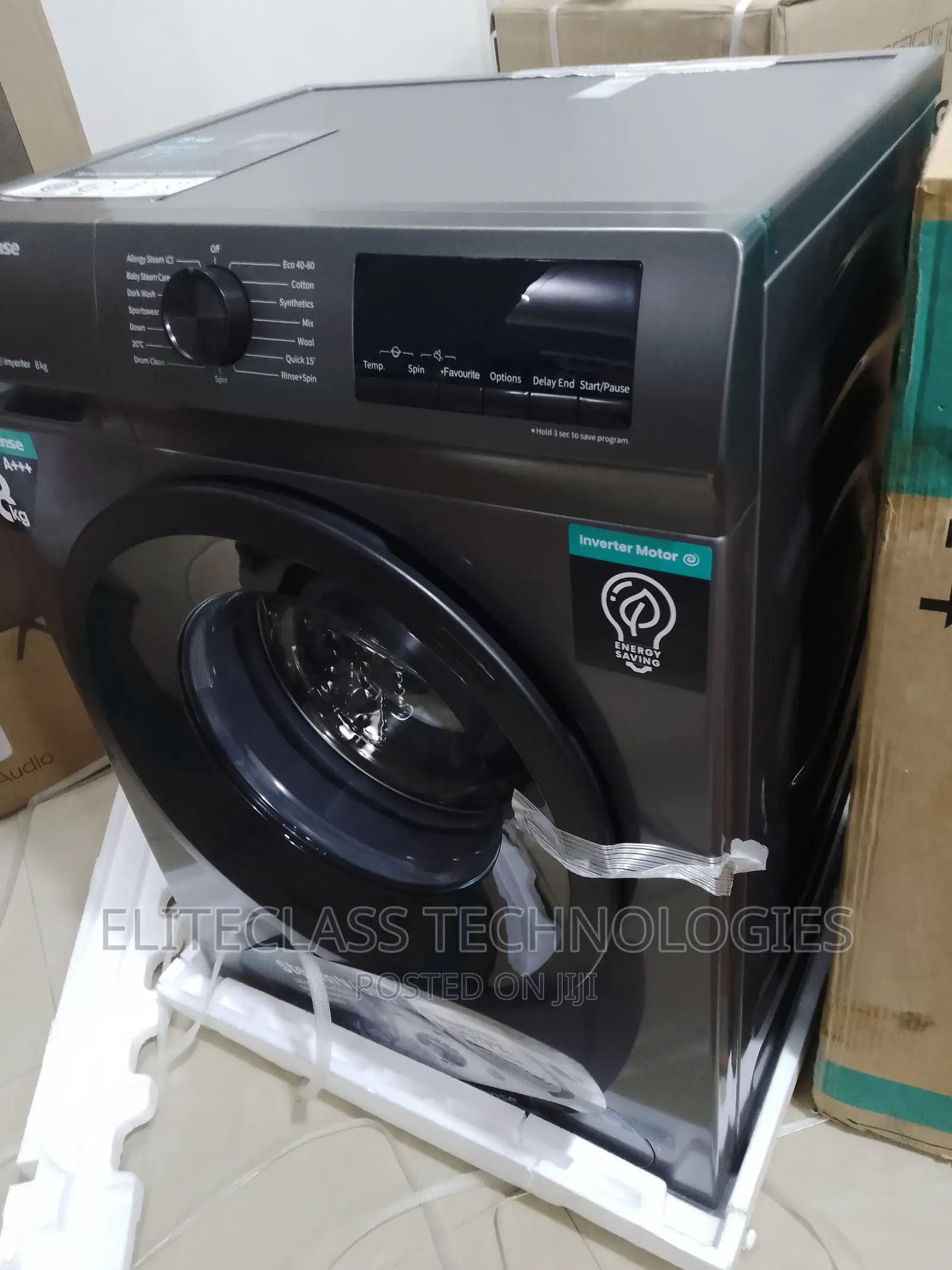 Hisense WFQP8014T (Durable) Front Load Washing Machine
