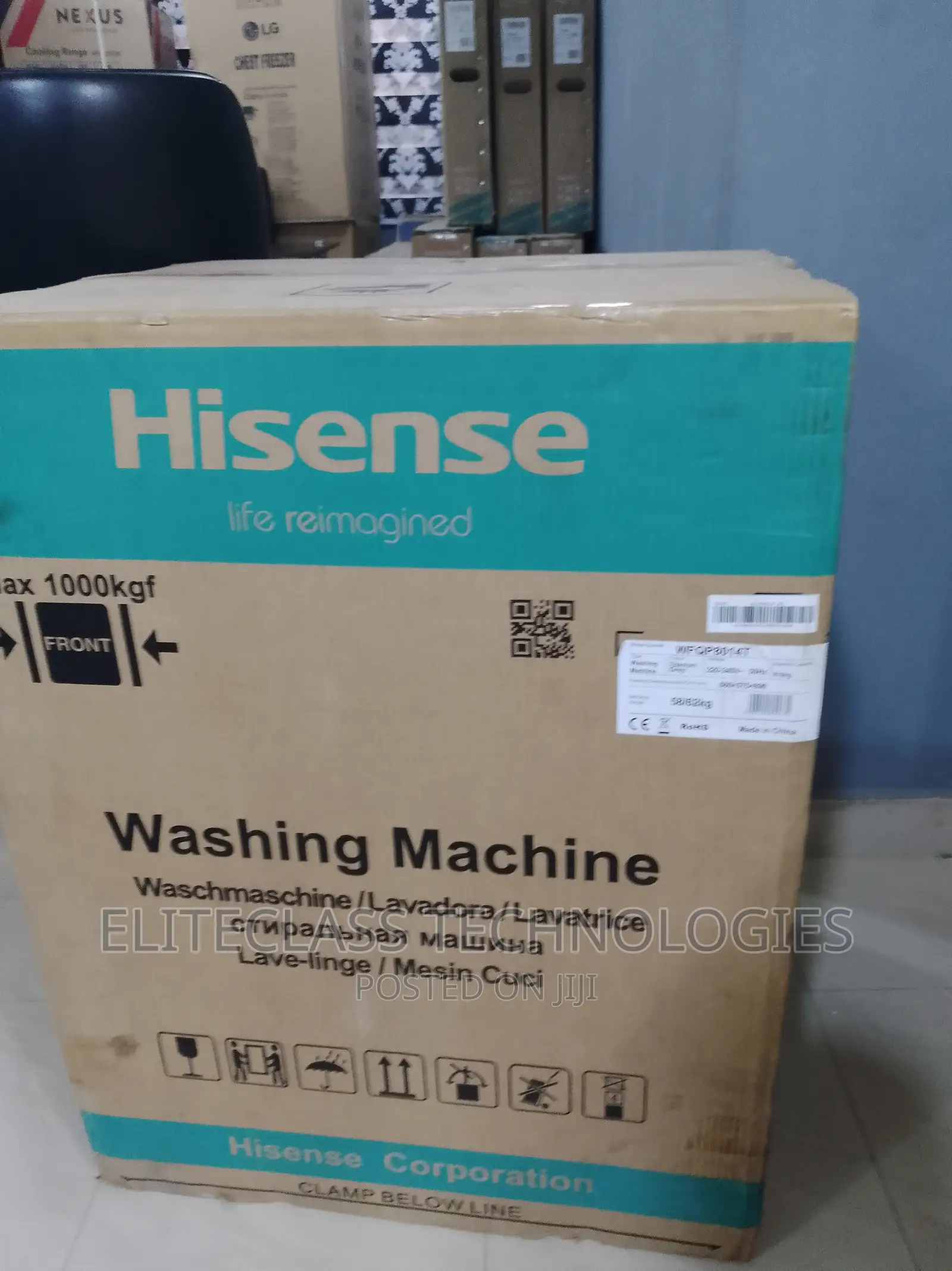 Hisense WFQP8014T (Durable) Front Load Washing Machine