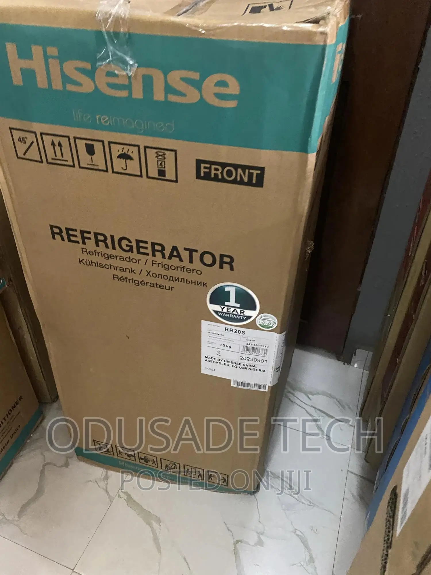Single Door Hisense Refrigerator Ref (RR20S) 150L