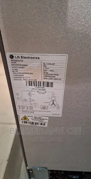Original LG 92L One Door Fridge Energy Saving (GL-131SLQP)