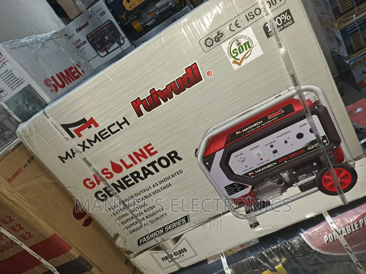 Maxmaxmech Petrol Generator 100% Copper Coil 10kva