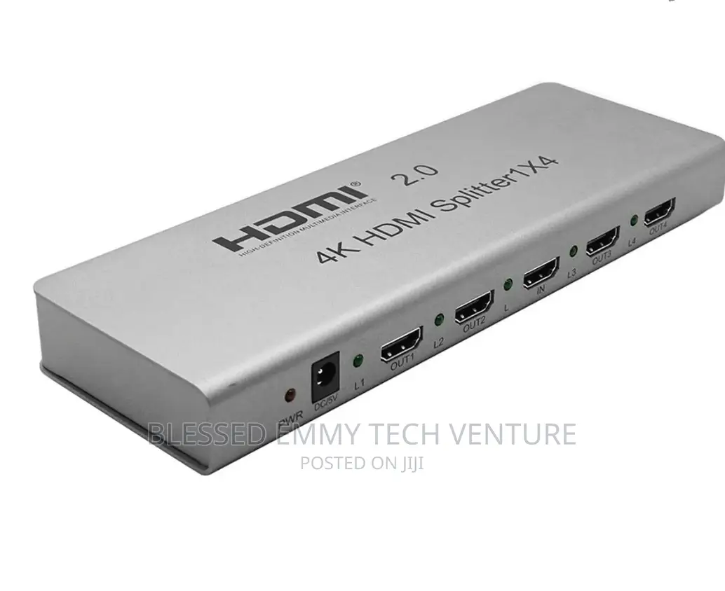 Hdmi 2.0 Splitter 4 Port 1x4 Duplicator Hub 3d at 60hz