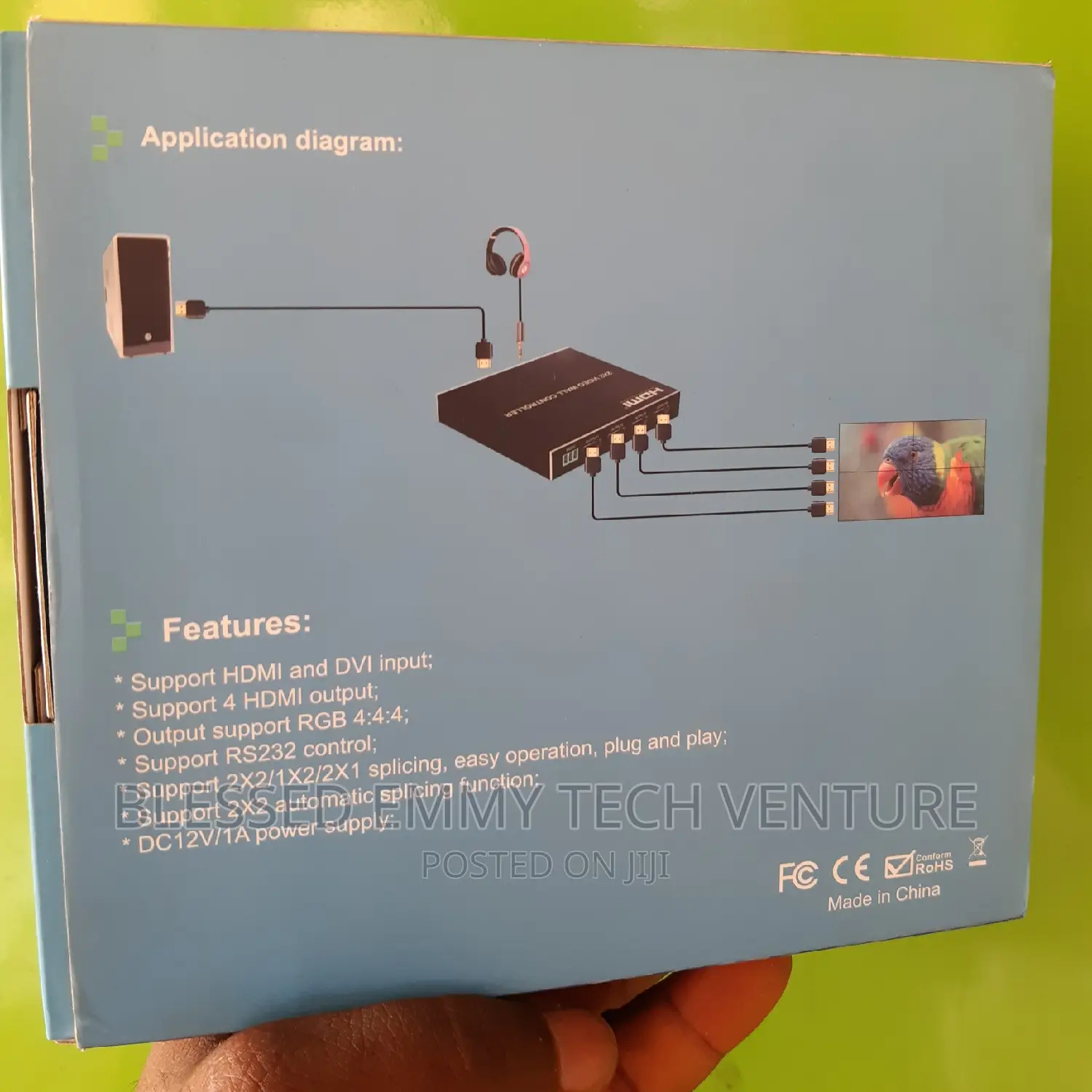 2x2 HD Video Wall Controller 2x2 Screen Video Processor TV