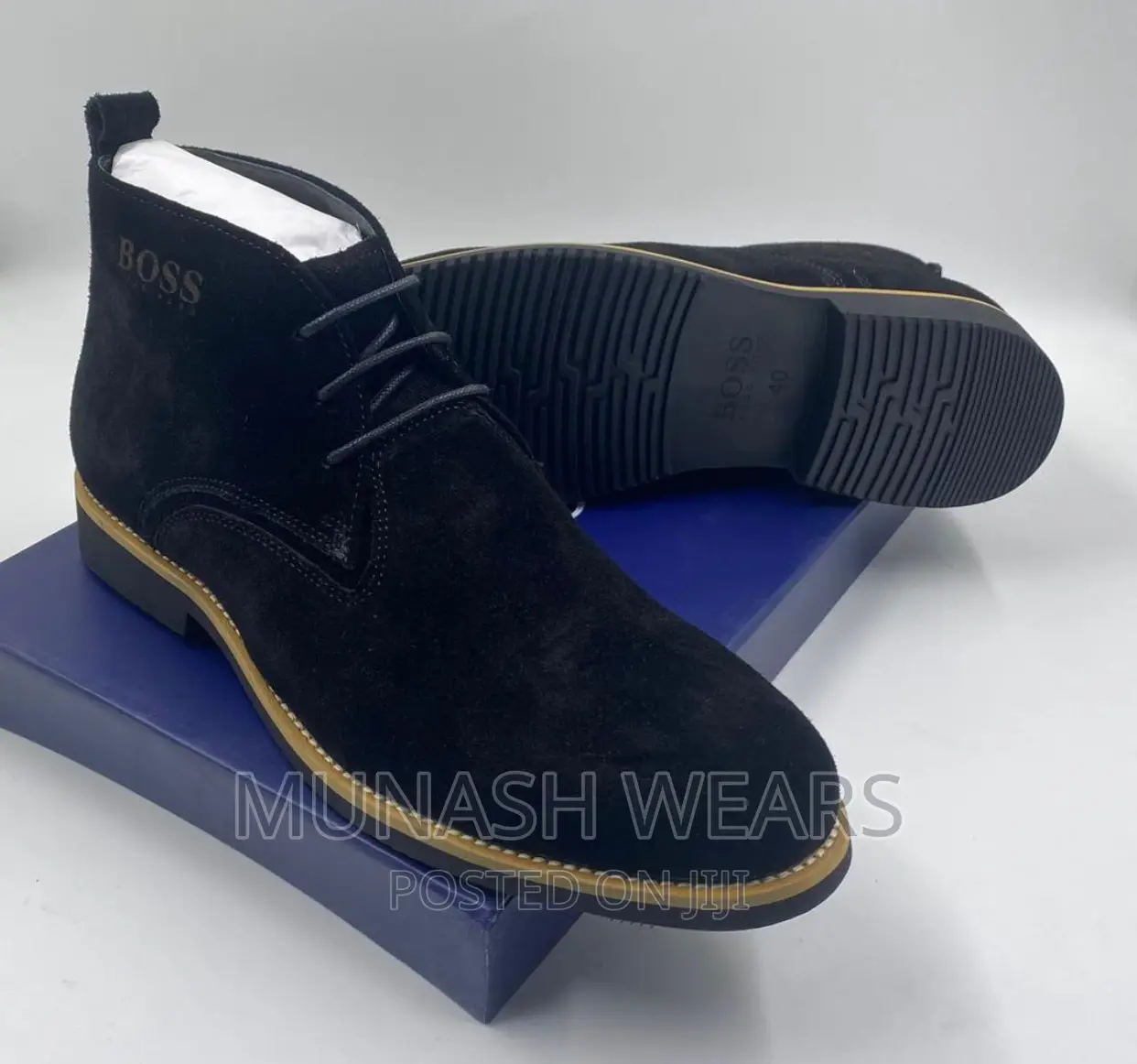Billionaire Leather and Suede Boot