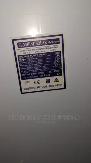 100w Sunshine Panel