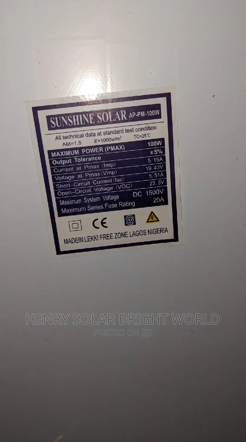 100w Sunshine Panel
