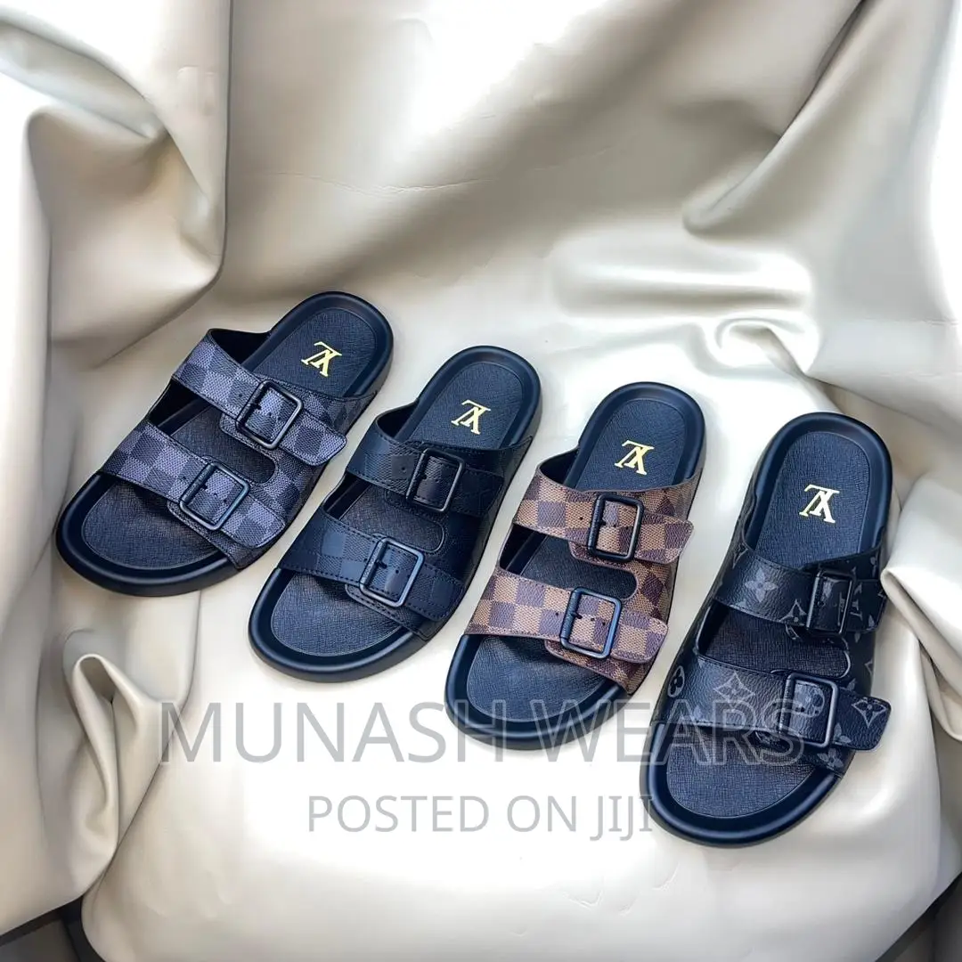 Louis Vuitton Leather Slipers