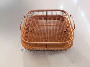 2pcs Rectangular Copper Crisper Oven Mesh Baking Tray