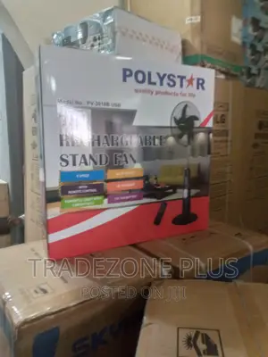 Polystar 18 Inch Rechargeable Standing Fan /Pv3018b