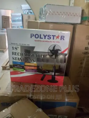 Photo - Polystar (Pv3018b) 18 Inch Rechargeable Standing Fan