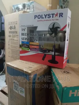 Photo - 18''rechargeable Stand Fan Pv3018b -Polystar