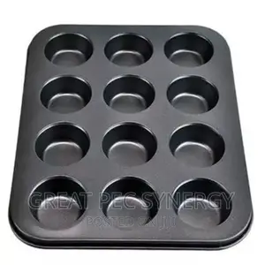 Non Stick Cupcake Baking Trays - 12 Cups