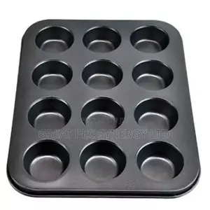 Non Stick Cupcake Baking Trays - 12 Cups