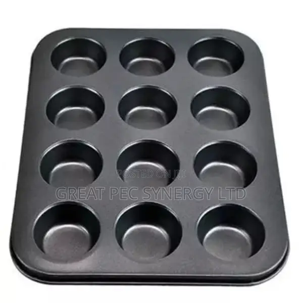 Non Stick Cupcake Baking Trays - 12 Cups